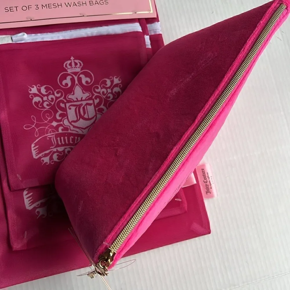 Juicy Couture Velour Cosmetic Bag and Wash Bags